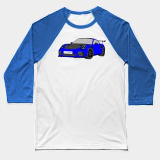 Porsche GT3 RS car selfmade blue Baseball T-Shirt